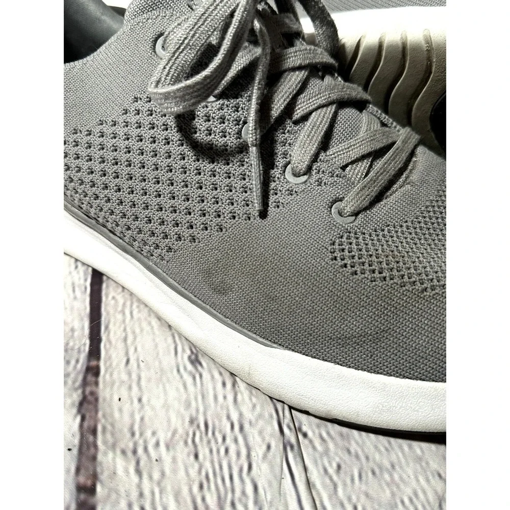 Kizik Lima Hands-Free Slip On Sneakers Mens 12 Storm Grey Knit G1FC DLMGY04-1D